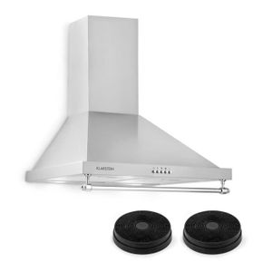 Klarstein Montblanc 60 Hotte Murale Aspirante 60cm Debit 610 M H Moteur 165 W 2 Lampes Led Filtres Alu Classe A Argent Achat Vente Hotte Cdiscount