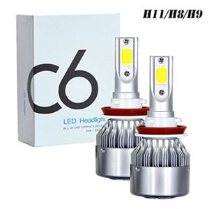 2x Ampoules H11 Lampe Blanche 72W Ventilateur Intégre Pour Peugeot