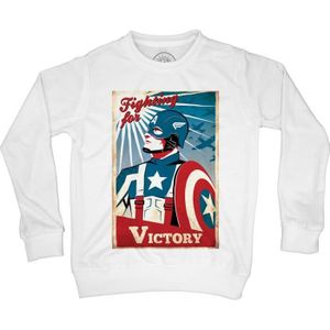 SWEATSHIRT Sweat-Shirt enfant captain america capitaine victoire victory avengers hero