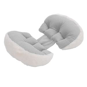 COUSSIN ALLAITEMENT VGEBY Pillow de grossesse soutien pour la taille, ajustable et détachable, forme en U, doux et respirant, soulagement douleurs