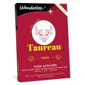 COFFRET SÉJOUR Wonderbox - Coffret cadeau taureau - Box astrologi
