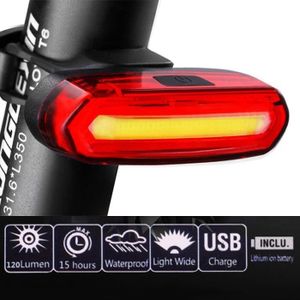 ECLAIRAGE POUR VÉLO Feu arrière vélo Wotumeo® rechargeable USB LED COB
