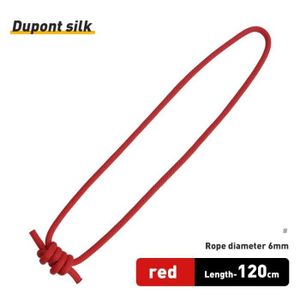 MOUSQUETON - ASSUREUR Nylon Red -corde en Polyester et nylon,6mm,longueu