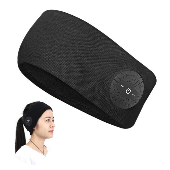 E-More Bandeau Bluetooth, Bandeau avec Écouteurs Réglables Bandeau de  Sommeil Lavables Bandeau Casque Bluetooth Mains Libres pour la Course Yoga