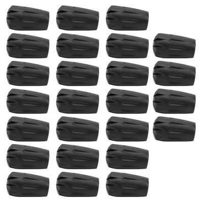 20 Embouts Caoutchouc 11mm Pour Bâtons De Trekking – Protecteurs Antidérapants Asphalte, Randonnée, Marche Nordique (Noir)