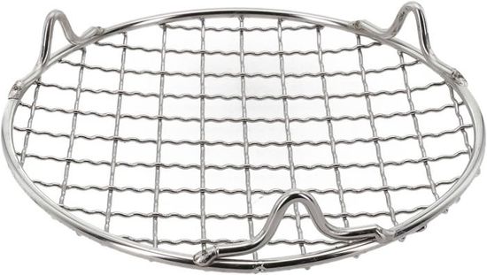 Grille De Refroidissement Ronde Acier Inoxydable 201 - 26 Cm - Pour Pâtisserie, Barbecue, Four - 10