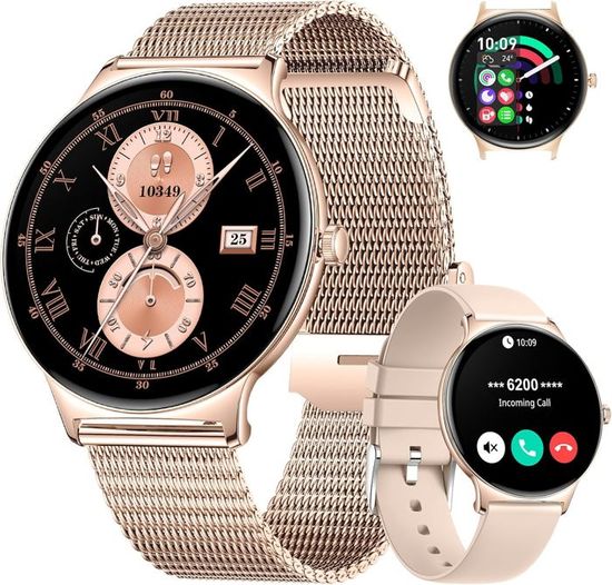 Montre Connectée KOSPET Orb – Écran AMOLED 1,43" – Appels Bluetooth, 18 Jours Autonomie – IP68 – Sport, Santé – Noir - 5