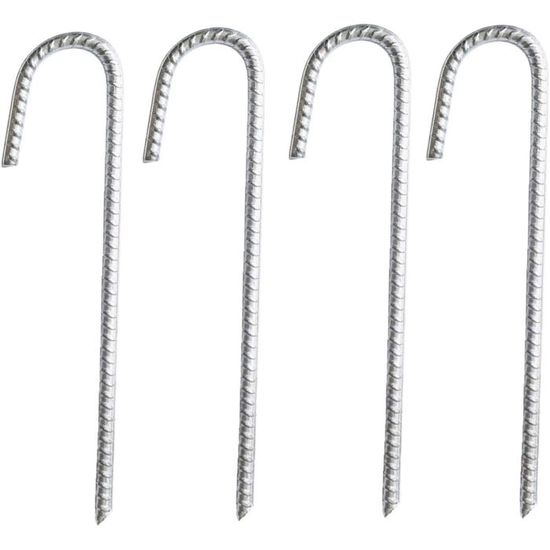 Piquets de Tente en Acier Galvanisé x6
