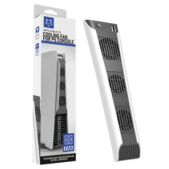 Ventilateur De Refroidissement Externe Pour PS5 - 3 Ventilateurs LED Bleu - Refroidissement Rapide