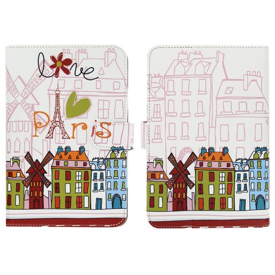 Housse Tablette GENERIQUE Etui Universel Pour Tablette 7 Pouces Housse Simili Cuir Rouge YONIS