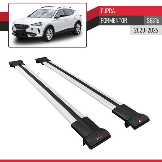 Barres De Toit ACPAR Pour Peugeot Partner 2019-2022 - Modèle FLY Noir - Porte-Bagages 3 Barres