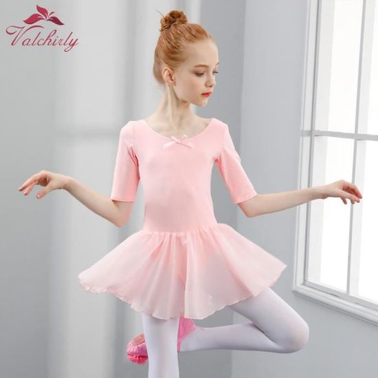 Enfants Filles Ballet Gymnastique Justaucorps Combinaison Body Dancewear costume robe 
