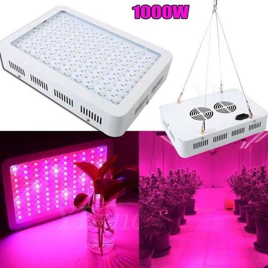 1000W LED Plant Grow Light Bulb Lampe Full Spectrum Hydroponic Green Veg Indoor