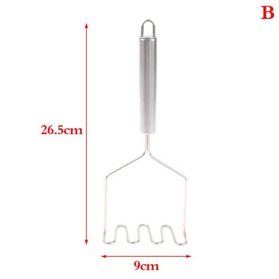 Cuque Broyeur de pommes de terre Presse-Purée Pressée Manuelle en Acier Inoxydable SUS304
