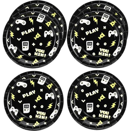 Service De Table Jeu, Lot De 20 Vaisselle De Fête Pour