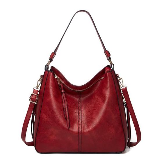 Sac à Main Vintage En CUIR Des Années 70 - Avec Bandoulière, Couleur Marron (occasion à Nettoyer)