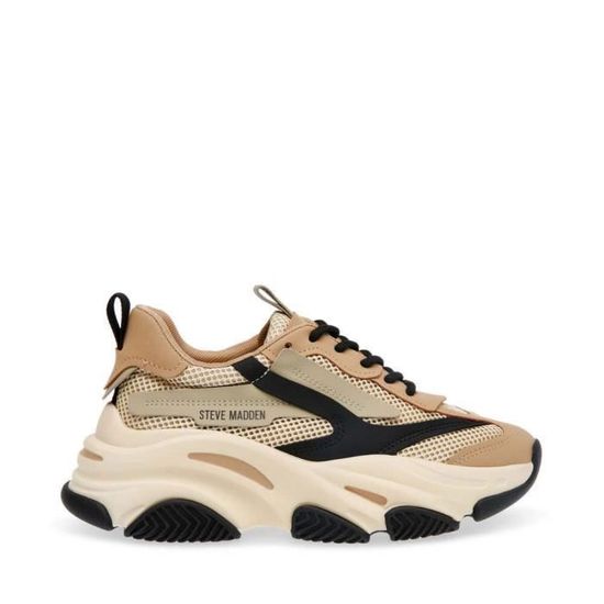 Baskets femme Steve Madden Possession E khaki black 38 Khaki