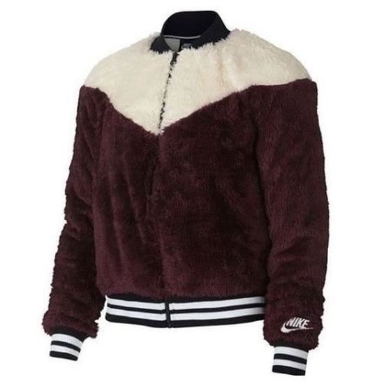 Veste aviateur Nike SPORTSWEAR 939388 652 Femme Manches longues Rouge