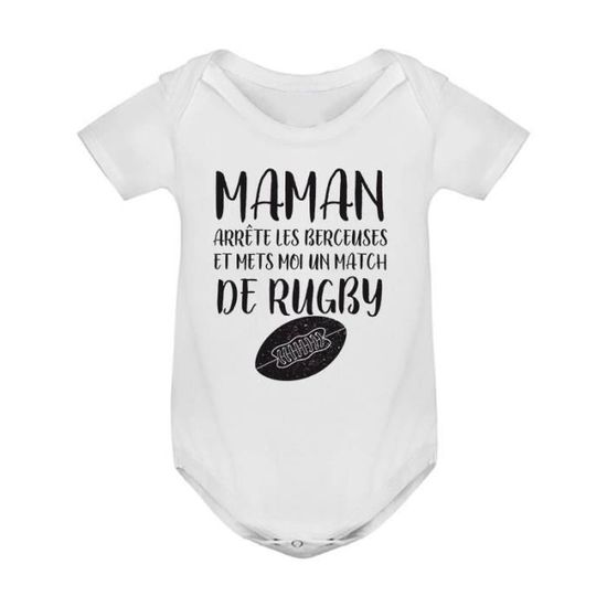 Body Coton Bebe Sous Vetement Enfant Mets Moi Un Match De Rugby Blanc Achat Vente Body Soldes Sur Cdiscount Des Le Janvier Cdiscount