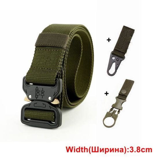Ceinture Tactique Nylon Ajustable – Boucle Libération Rapide, Longueur 70-120 Cm, Pour Police/Militaire/Outdoor - 5