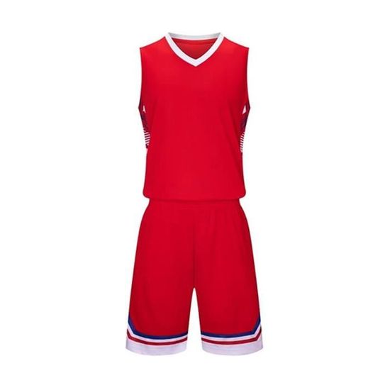 Ensemble Basket Ball Homme Maillot et Short Vetement Sport 2 Pieces Sechage Rapide Respirant Rouge Rouge Cdiscount Pret a Porter