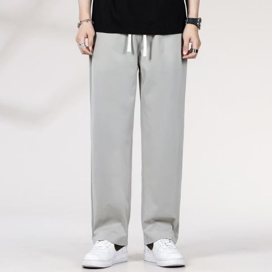 Pantalon Homme Grande Taille Elastiquee Coupe Droite L ger Casual