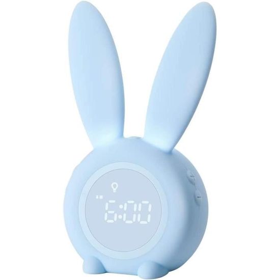 Réveil Éducatif Rose en Forme de Lapin • Ma Petite Horlogerie