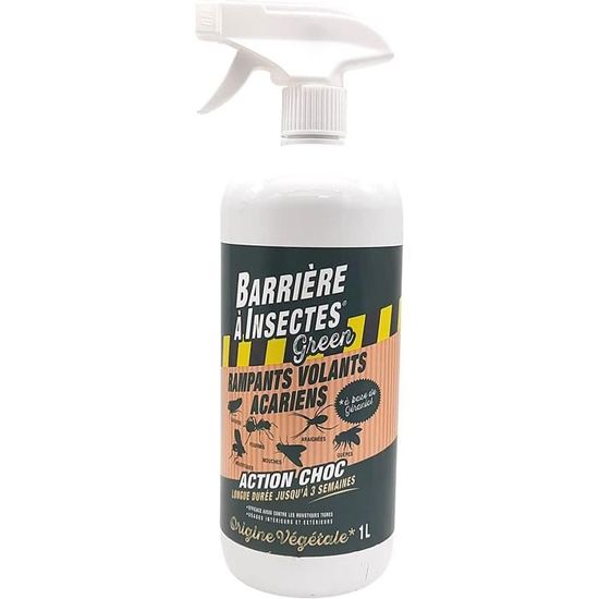 BARRIERE A INSECTES Spray Anti-insectes Rampants Volants Et Acariens 1l - 2
