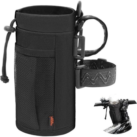 Lot De 3 Porte-Bouteille Vélo Sans Vis - Gourde Avec Poche Filet Et Cordon, Pour Vélo, Poussette, Fauteuil Roulant