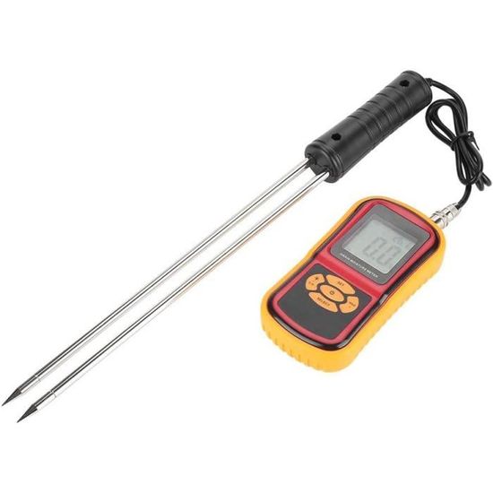 Humidimètre à Grains Portable - Sonde Inox, écran LCD - Pour Maïs, Blé, Riz, Soja, Avoine, Orge - Mesure Rapide Et Précise - 8