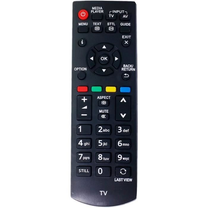 Télécommande Panasonic Authentique – Pour TV LED TX-40CX680B / TX40CX680B 40", Noire, Neuve, Garantie 3 Mois