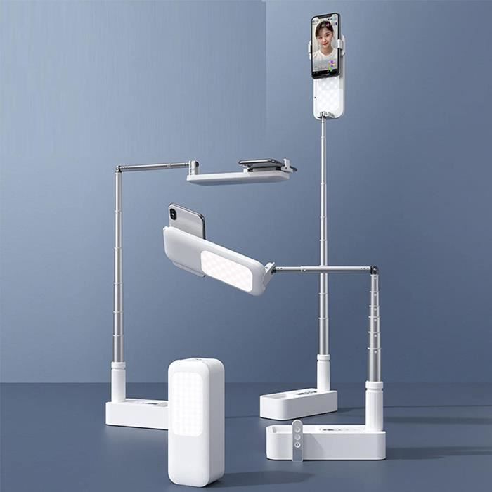 Support Projecteur Universel CAHAYA CY00377-1 - Rotation 360° & Hauteur Réglable 90-130 Cm, Compatible Projecteurs, Caméras & Smartphones