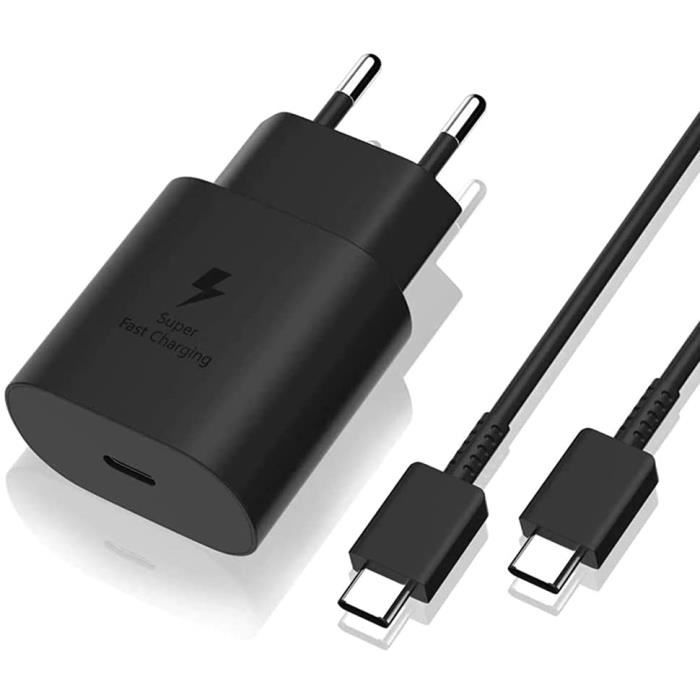 Lot-3 Câble USB-C vers USB-C Charge Rapide 3A pour Samsung Galaxy A24 A23  A22 A04s A12 A13 A14 -Nylon Tressé 1M Gris