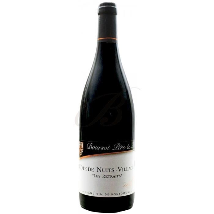 Côte de Nuits-Villages, -Les Retraits-, Domaine Boursot Père & Fils (Bourgogne), 2013 - vin rouge par 6 bouteilles
