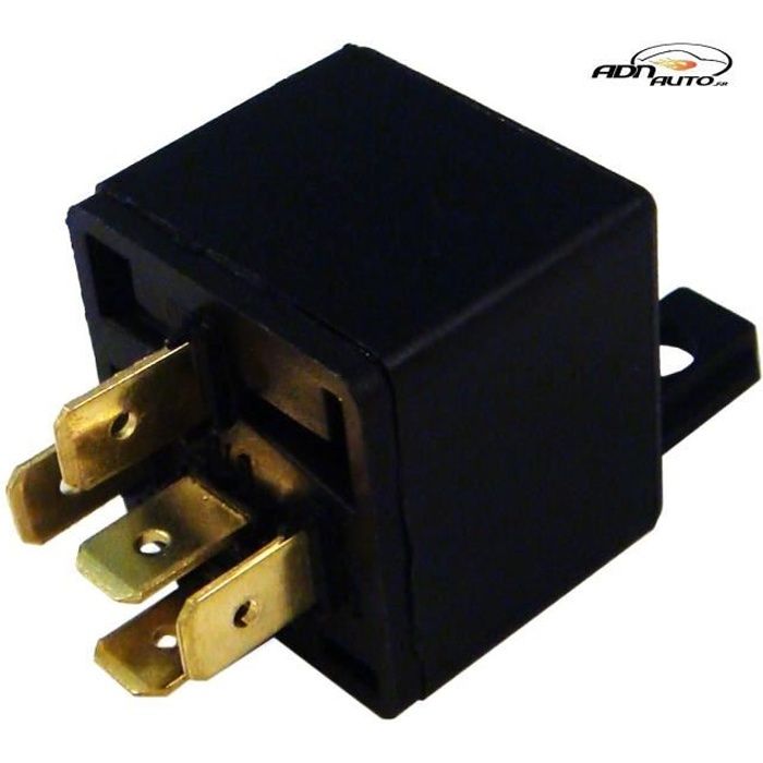 Relais inverseur 12V 20A - 1 contact - 5 fiches