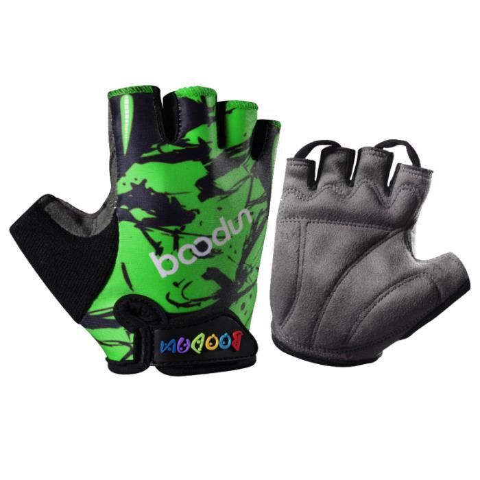 Gants d'extérieur pour enfants gants de demi-doigt respirants antichoc de course de vélo BIKE ACCESSORIES - BIKE DECORATION