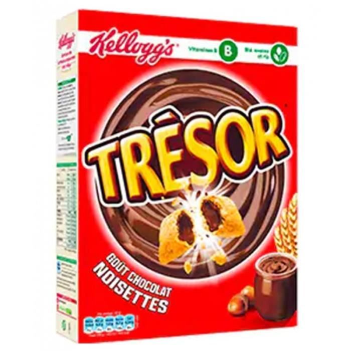 Kellogg’s Trésor Chocolat Noisettes 375g (lot de 3)