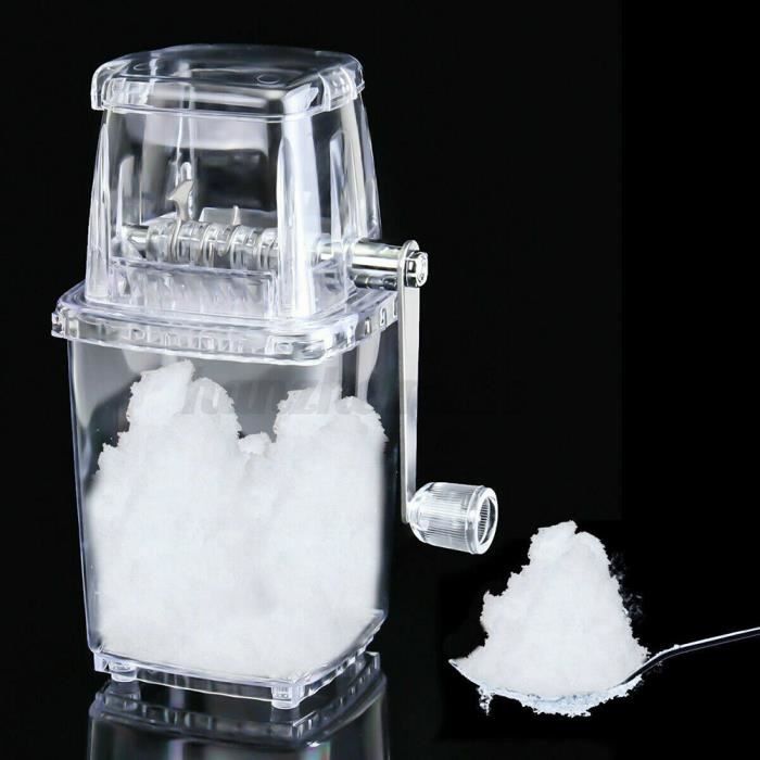 Broyeur glace manuel domestique portable,Machine glace pilée manivelle,Fabricant de smoothie,Convient pour les bars,les fêtes