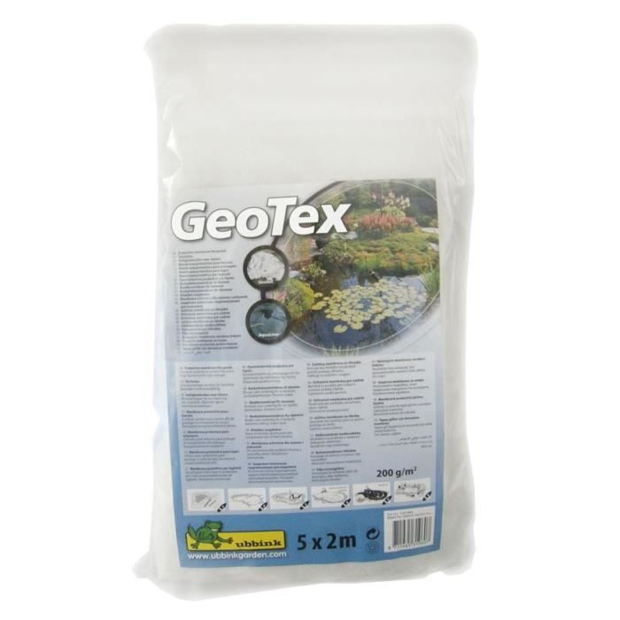 Feutre géotextile de protection blanc 5 x 2 m 200 g-m² Ubbink 1331960