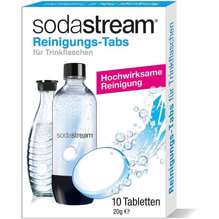 SodaStream 1090001491 Tablette de nettoyage pour gazéificateur Lot de 10