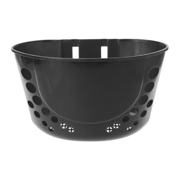 Panier vélo,QILEJVS vélo panier pour enfants vélo plastique sacoche avant guidon transporteur stockage nouveau - Type Black