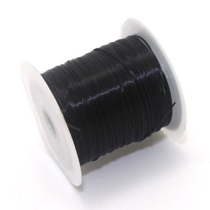 AR134 40m (43 Yard) plat élastique cristal extensible chaîne Polyester cordon pour la fabrication de bijoux Bracelet perles fil art