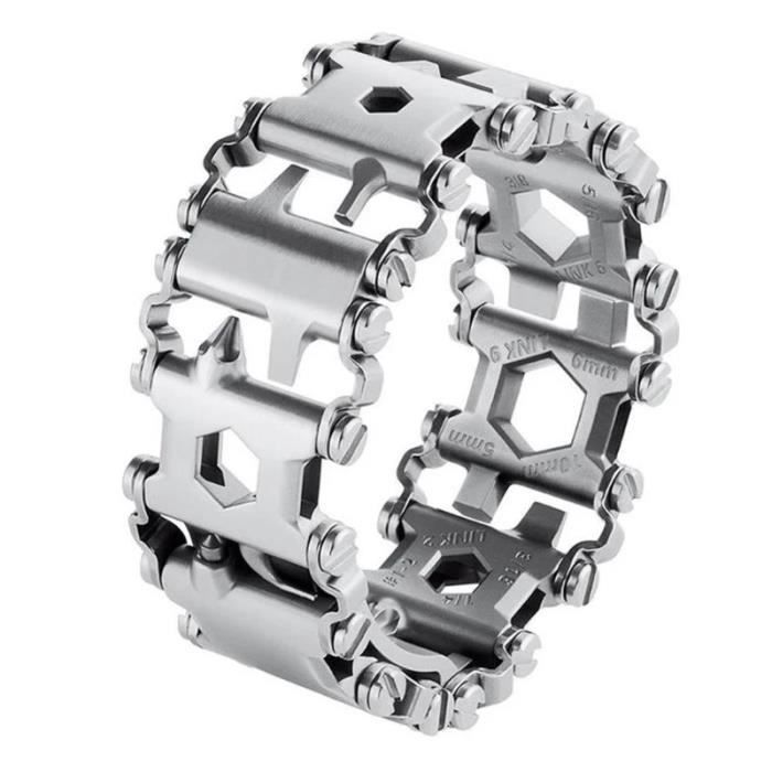Bracelet d'outils d'extérieur multifonctionnel Bracelet 29 en un bracelet Bracelet d'outils de survie en milieu sauvage