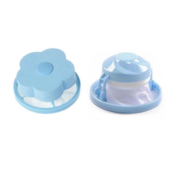 Filet De Lavage,Sac filtre pour Machine à laver Pour Machine à laver, filtre à peluches flottant attrape la - Type A 2pc Blue