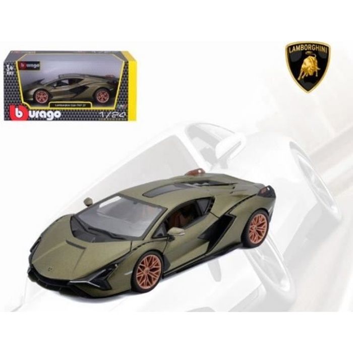 Miniatures montées - Lamborghini Sian FKP 37 verte 1/24 Burago