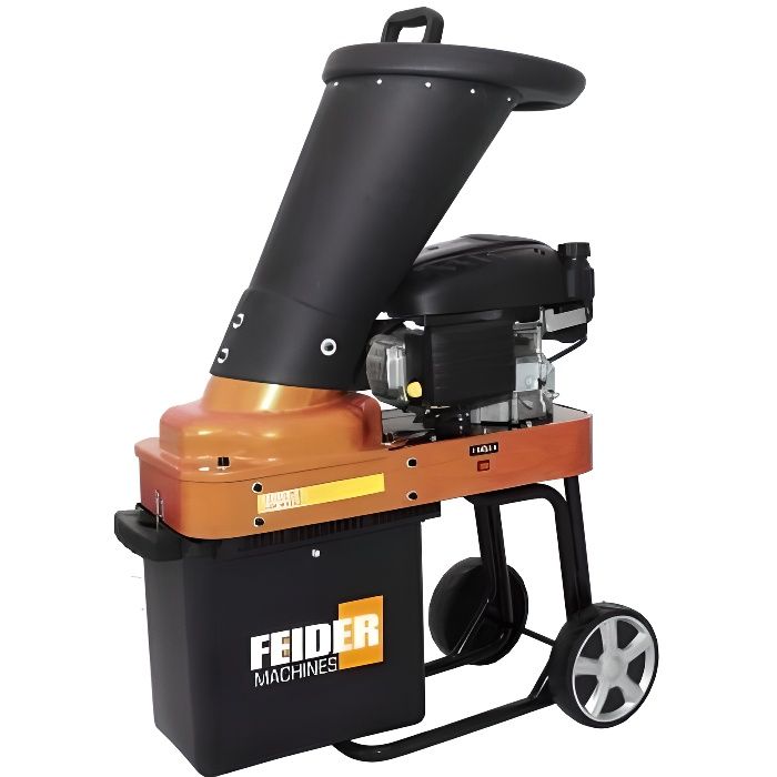 Broyeur à Végétaux thermique 174 cm³ 4.4 cm 30 L - Moteur 4 temps FBT70-2 FEIDER
