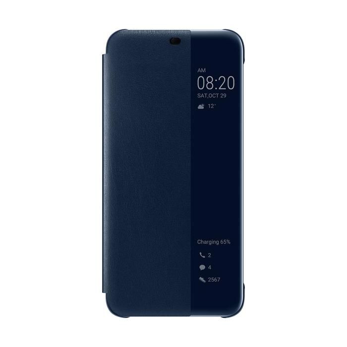 SMART ETUI VIEW FLIP BLEU HUAWEI MATE 20 LITE 2018