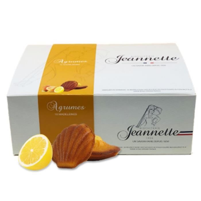 SAS Jeannette 1850 - Madeleines Jeannette Hesperides aux agrumes 250g - Made in Calvados