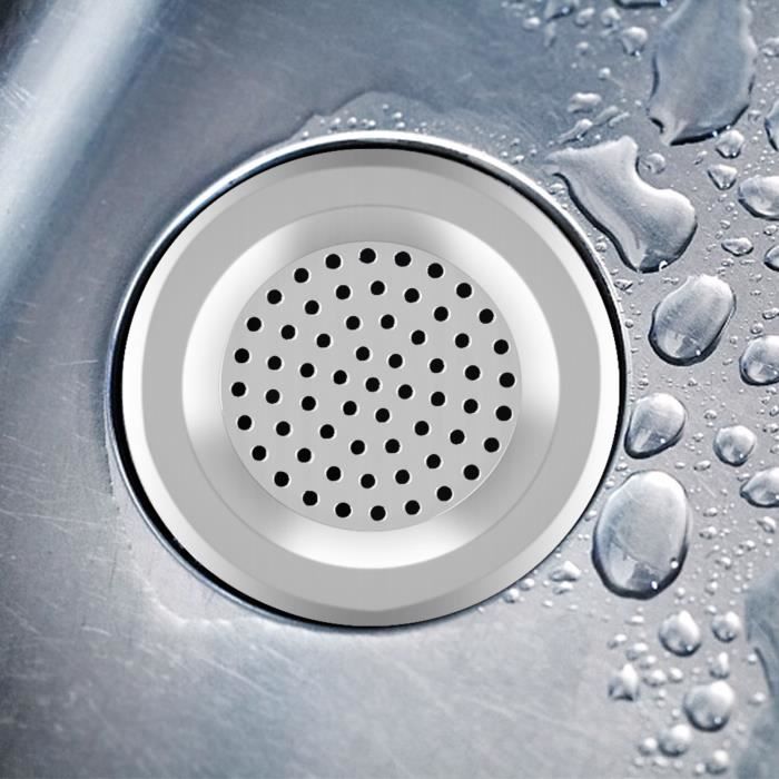 2 Pièces Filtre évier cuisine, évier filtre de vidange en acier inoxydable pour la cuisine, la salle de bain