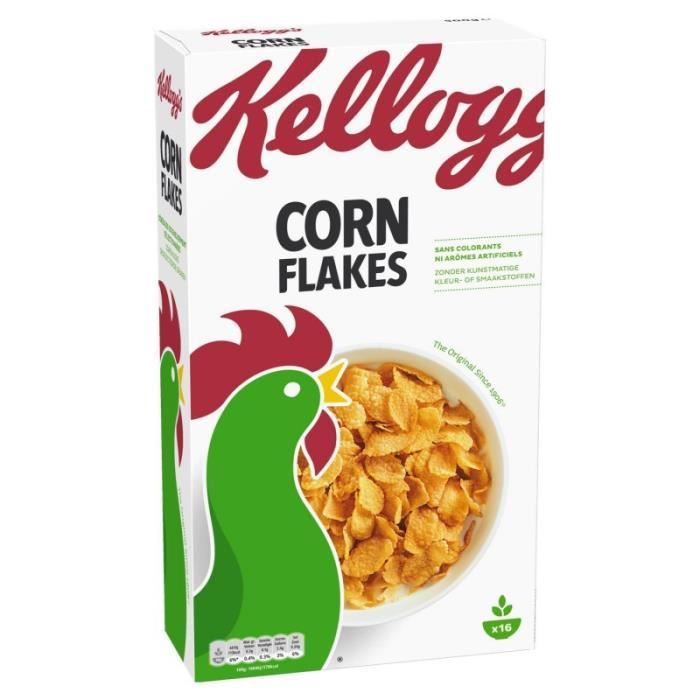 KELLOGG'S - Corn Flakes 500G - Lot De 4